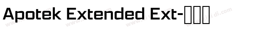 Apotek Extended Ext字体转换